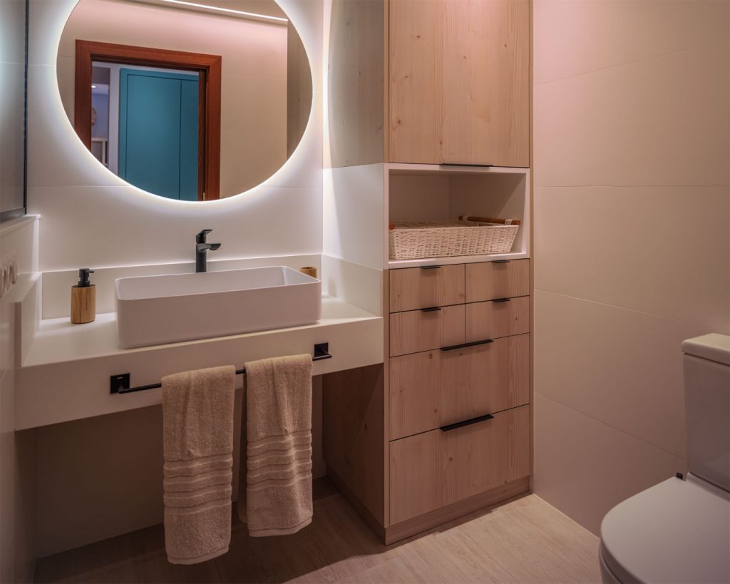 Elige los muebles de baño por centímetros cuanto el espacio es clave